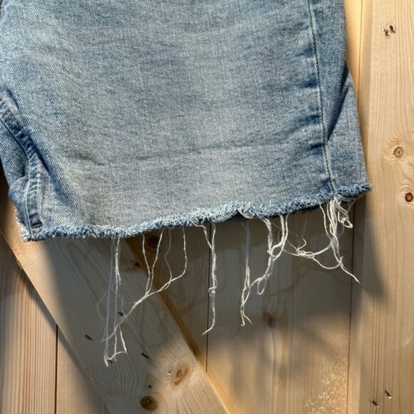 Old Navy Light Blue Distressed Jean Shorts - Picture 2 of 6